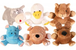 Trixie игрушки для собак животные мини с пищалкой 10-12 см