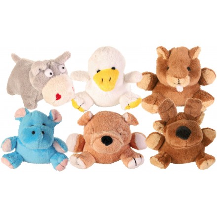 Trixie игрушки для собак животные мини с пищалкой 10-12 см