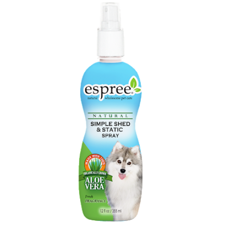 Espree Simple Shed & Static Spray антистатический спрей для собак 355 мл