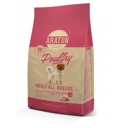 ARATON POULTRY Adult All Breeds сухой корм для взрослых собак всех пород 3 кг