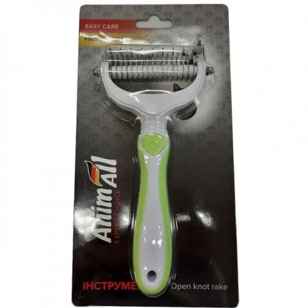 AnimAll Groom колтунорез для собак и кошек (зеленый)