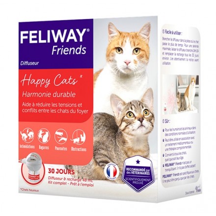 Ceva Feliway Friends успокаивающее средство для кошек при групповом содержании (диффузор + блок) 48 мл