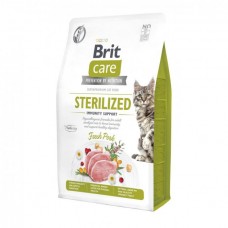 Brit Care Cat by Nutrition Sterilized Immunity Support для стерилізованих котів з свининою 2 кг