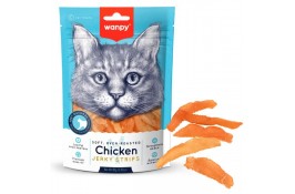 Wanpy Soft Chicken Jerky Strips лакомство для котов с курицей 80 г