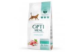 Optimeal Adult Cat Sterilised Turkey & Oat сухий корм для котів з індичкою 10 кг