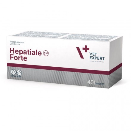 Vet Expert Hepatiale Forte пищевая добавка для поддержания функций печени у кошек и собак 40 таб.