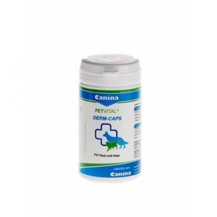 Canina Petvital Derm-Caps витамины для проблемной кожи и шерсти у котов и собак 40 г/100 таб.