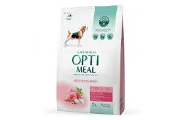 Optimeal Dog Adult Medium сухой корм для собак средних пород с индейкой 4 кг