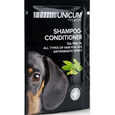 UNICUM шампунь-кондиціонер для собак з олією чайного дерева 15 мл (саше) 