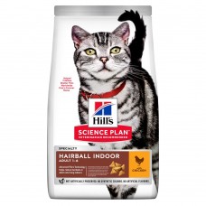Hill's SP Adult Hairball Indoor сухий корм для виведення шерстї у котів з куркою 0,3 кг
