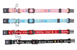 Trixie Kitty нейлоновый ошейник для котов с колокольчиком  4-х цветов