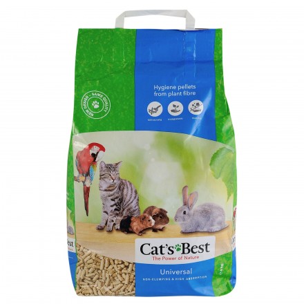 Cat's Best Universal древесный наполнитель для туалета домашних животных без аромата 7л/4кг