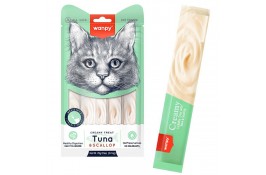 Wanpy Creamy Lickable Treats Tuna & Scallop жидкое лакомство для котов с морским гребешком 70 г