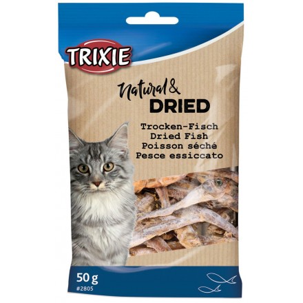 Trixie лакомство для котов рыбка сушёная 50гр.
