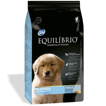 Equilibrio Puppies Large Breeds Agile сухой корм для щенков больших и гигантских пород с курицей 4,4кг