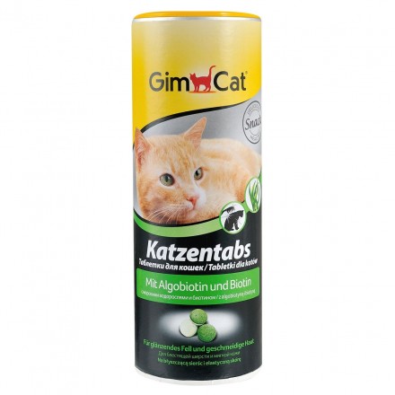 GimCat Katzentabs - вітамінізовані ласощі для котів, з алгобіотином 710 шт./425г.