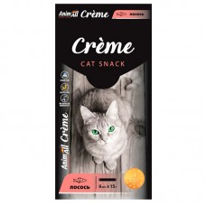AnimAll Сreme ласощі зі смаком лосося для котів 6×15 г