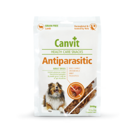 Canvit Antiparasitic полувлажные лакомства для собак с чувствительным пищеварением с ягненком 200 г