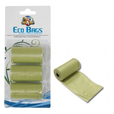 Croci ECO Bags пакеты для уборки за собаками (зеленые) 3 рулона х 20 шт.