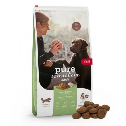 MERA Pure Sensitive Adult Insect Protein сухой корм для собак с протеином насекомых 12,5 кг