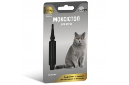ProVET Моксистоп капли антигельминтные для котов от 4 до 10 кг (1,0 мл)
