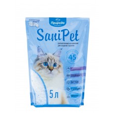 SANI PET силикагелевый наполнитель для котов без аромата 5л
