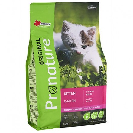 Pronature Original Kitten Chicken сухий корм для кошенят з куркою 5 кг 