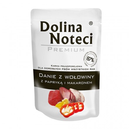 Dolina Noteci Premium Danie влажный корм с говядиной, лапшой и паприкой 100 г