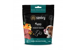 Savory Puppy Crunchy Snack з ягням і обліпихою для цуценят 200г