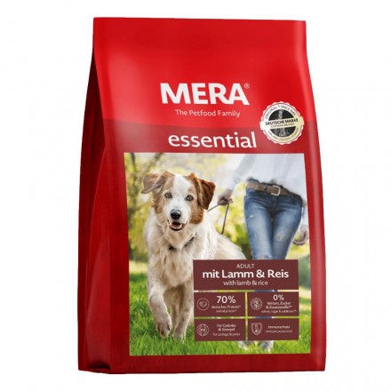 MERA essential Lamm & Reis сухий корм для собак з ягням 12,5 кг