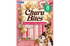 INABA Churu Bites ласощі для собак з куркою та лососем 12 г (8шт/уп)