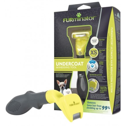 FURminator Short Hair фурминатор для собак миниатюрных пород с короткой шерстью размер XS