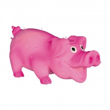 Trixie игрушка для собак поросенок с щетиной и пищалкой 10 см