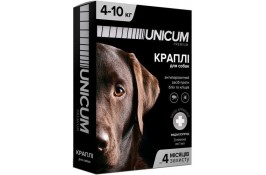 Unicum PREMIUM краплі від бліх та кліщів для собак 4-10 кг.