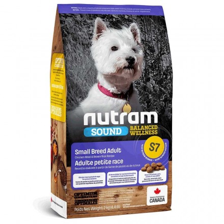 Nutram Sound Balanced Wellness Small Breed сухий корм для собак з куркою та коричневим рисом 2 кг