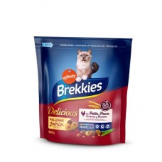 Brekkies Cat Delice Meat сухий корм для дорослих котів з куркою 0,9 кг