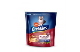 Brekkies Cat Delice Meat сухий корм для дорослих котів з куркою 0,9 кг