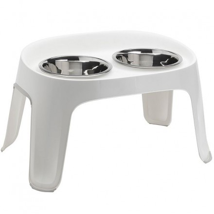 Moderna Skybar столик с мисками для собак (белый) 2x850 мл