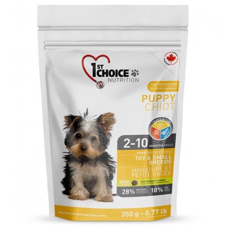 1st Choice Puppy Toy & Small Chicken сухий корм для цуценят малих та міні порід з куркою 0,35 кг
