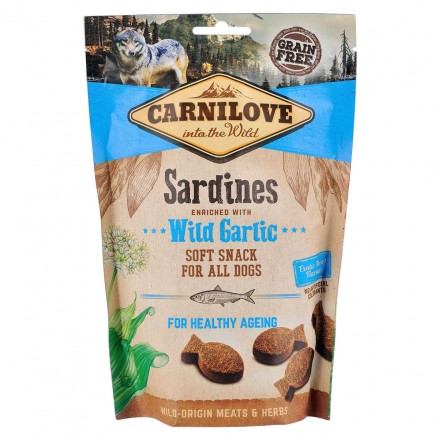Ласощі Carnilove Dog Semi Moist з сардиною та черемшею для дорослих собак 200g
