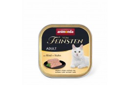 Animonda Vom Feinsten Adult with Beef + Chicken вологий корм з яловичиною та куркою для котів 100 г