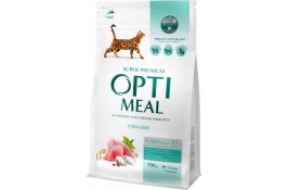 Optimeal Adult Cat Sterilised Turkey & Oat сухий корм для котів з індичкою 0,65 кг