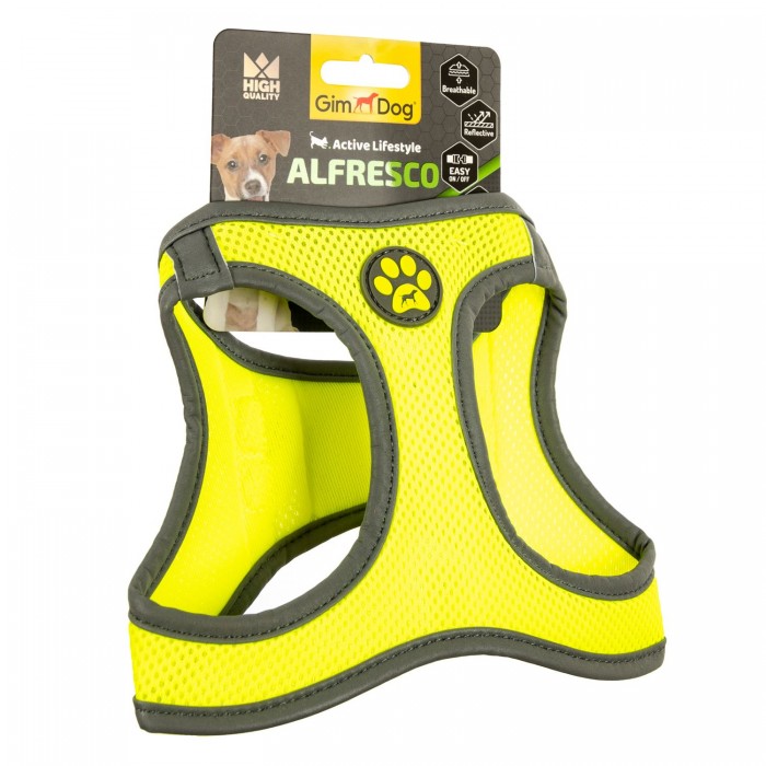 GimDog Alfresco шлея для собак мини пород (желтая) S