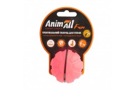 AnimAll Fun іграшка для собак "Тренувальний м'яч" (коралова) 5 см​