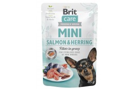 Brit Care Mini pouch філе лосося з оселедцем у соусі 85g