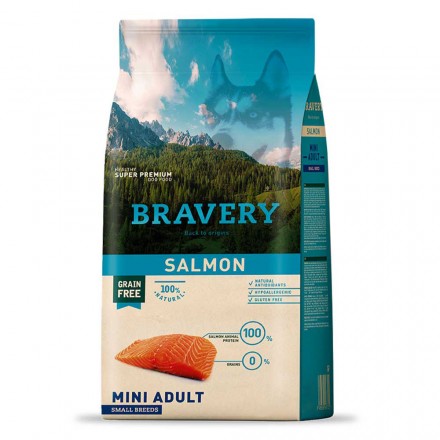 Bravery Salmon Mini Adult сухий корм для собак малих порід з лососем 2 кг