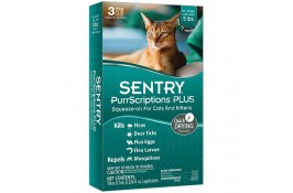 Sentry PurrScriptions Plus капли от блох, клещей и комаров для котов и котят (0,7 мл)