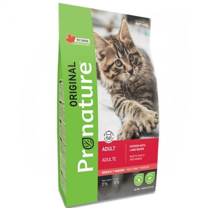 Pronature Original Cat Adult Chicken with Lamb сухий корм для дорослих котів з куркою та ягням 5 кг