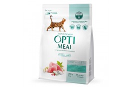 Optimeal Adult Cat Sterilised Turkey & Oat сухий корм для котів з індичкою 0,2 кг