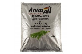 AnimAll деревний наповнювач для котів без аромату 10 + 2 кг у подарунок